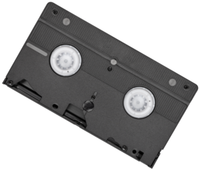 back part of a VCR tape
