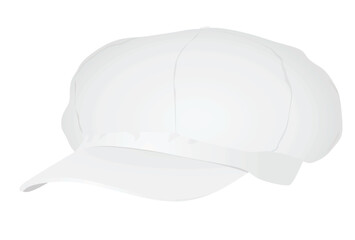 White baseball cap. vector illustration