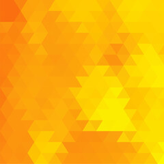 Yellow triangular abstract background. Geometric template for presentation. Vector graphics. Design element. eps 10