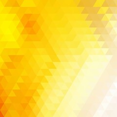 Obraz premium vector polygonal background with irregular tessellations pattern - triangular design in sunny yellow colors - shining sun. eps 10