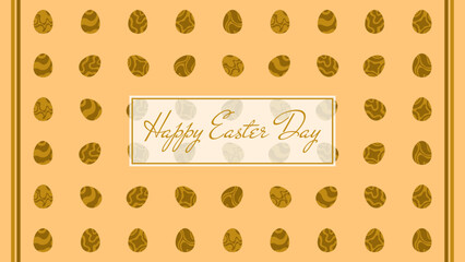 EASTER EGG WITH GOLD PATTERN