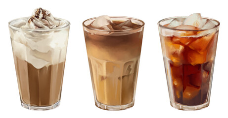 아이스 커피 음료