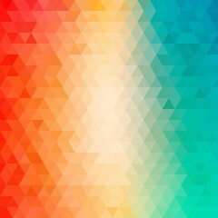 Colored geometric background. Vector illustration. Orange blue colors