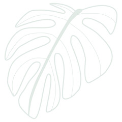 Line art leaf 