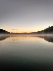 Fototapeta premium Sunrise over the lake