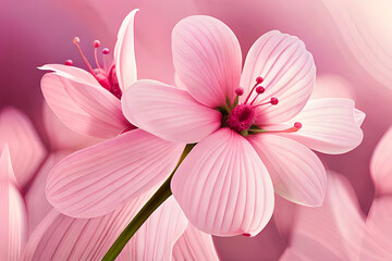A Serene Display of Pink and White Flowers, a Captivating Blend of Softness and Grace