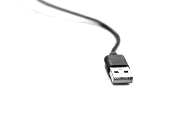 usb cable isolated on white background.