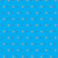 seamless pattern with chamomile