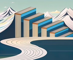 abstract architecture background，Background of World Reading Day