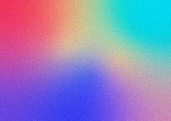Colorful noisy gradient background in red, purple and light blue.