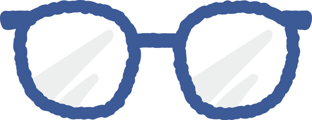 Hand drawn glasses illustration