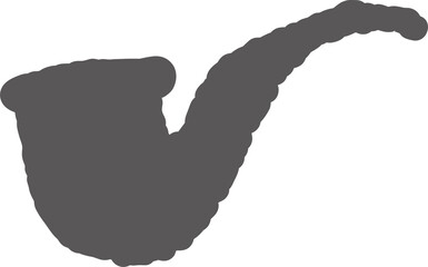 Hand drawn smoking pipe illustration