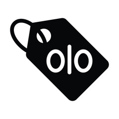 discount glyph icon illustration vector graphic