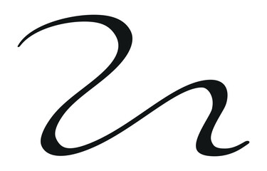 Swoosh, swash underline stroke set.Abstract wavy thin line. Squiggle elements. Vector isolated illustration