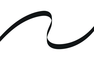 Swoosh, swash underline stroke set.Abstract wavy thin line. Squiggle elements. Vector isolated illustration