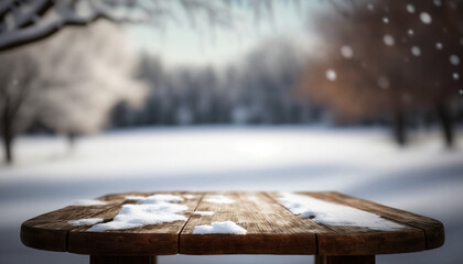 winter background. generative AI	
