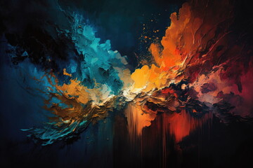 Fototapeta na wymiar oil color background, abstract