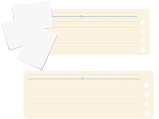 ルーズリーフ風のメッセージPOP