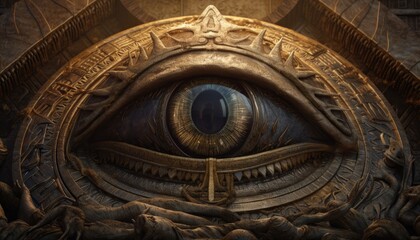 Abstract masonic all-seeing eye