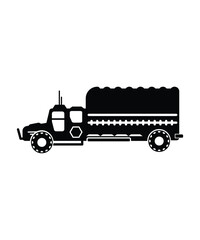 army truck icon, vector best flat icon.