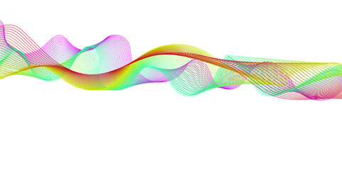 Abstract colorful wave lines background. Digital frequency track equalizer. Abstract frequency sound wave lines and technology curve lines background.   Abstract business wave curve lines background.