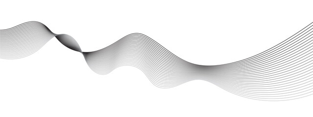 Abstract grey smooth element swoosh speed wave modern stream background. Abstract wave line for banner, wallpaper background with wave design. Abstract business wave curve lines background. - obrazy, fototapety, plakaty