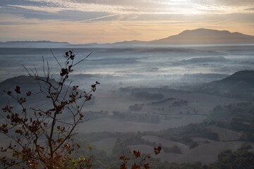 Amazing mountain landscape in Muntanyola in Catalonia