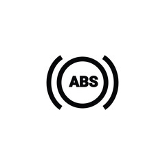 abs indicator icon sign symbol vector illustration