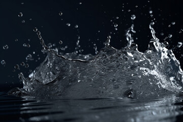 water splash background
created using generative Al tools 
