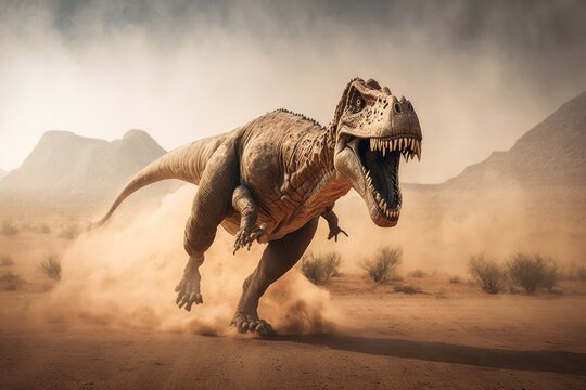 T-Rex running Dinosaur