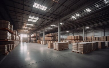 Logistic Warehouse, Package Shipping Center