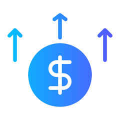 inflation gradient icon