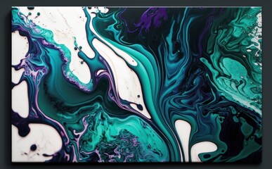 Obraz premium Abstract painting was painted texture to create smooth marbling pattern
