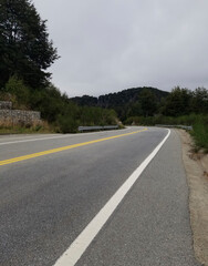 road in the mountains in Bariloche