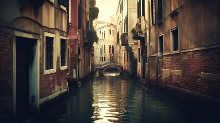 Obraz na płótnie Canvas Romantic Gondola Ride in Venedig, ai generated