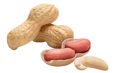 Delicious peanuts cut out