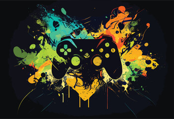 Gaming Control Abstract background © azhar