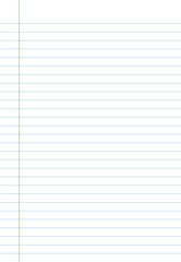 Blank white worksheet exercise book, Squared paper, Vector