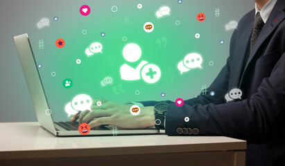 Hand surfing on the social media