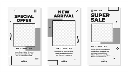 Editable modern social media story template