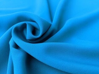 blue color chiffon fabric texture seamless with beautiful closeup detail fabric. Luxury chiffon...