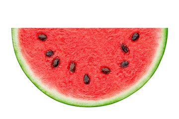 Watermelon isolated on white background, full depth of field © grey