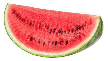 Watermelon isolated on white background, full depth of field