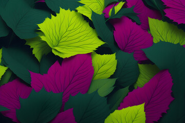 leaves background, AI generated