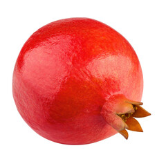 pomegranate isolated on white background, full depth of field