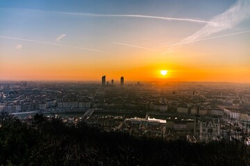 Naklejka premium Sunrise Lyon