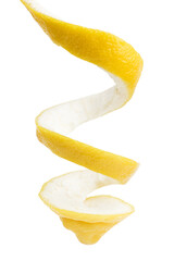 Lemon isolated on white background, full depth of field