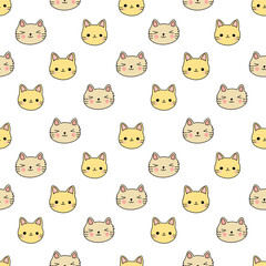 seamless pattern with cat