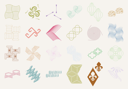 Set of Abstract Geometric Shapes