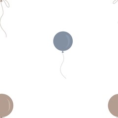 seamless pattern with repeating balloons pattern. cute stylish children's decoration for textiles and printing. high quality photo